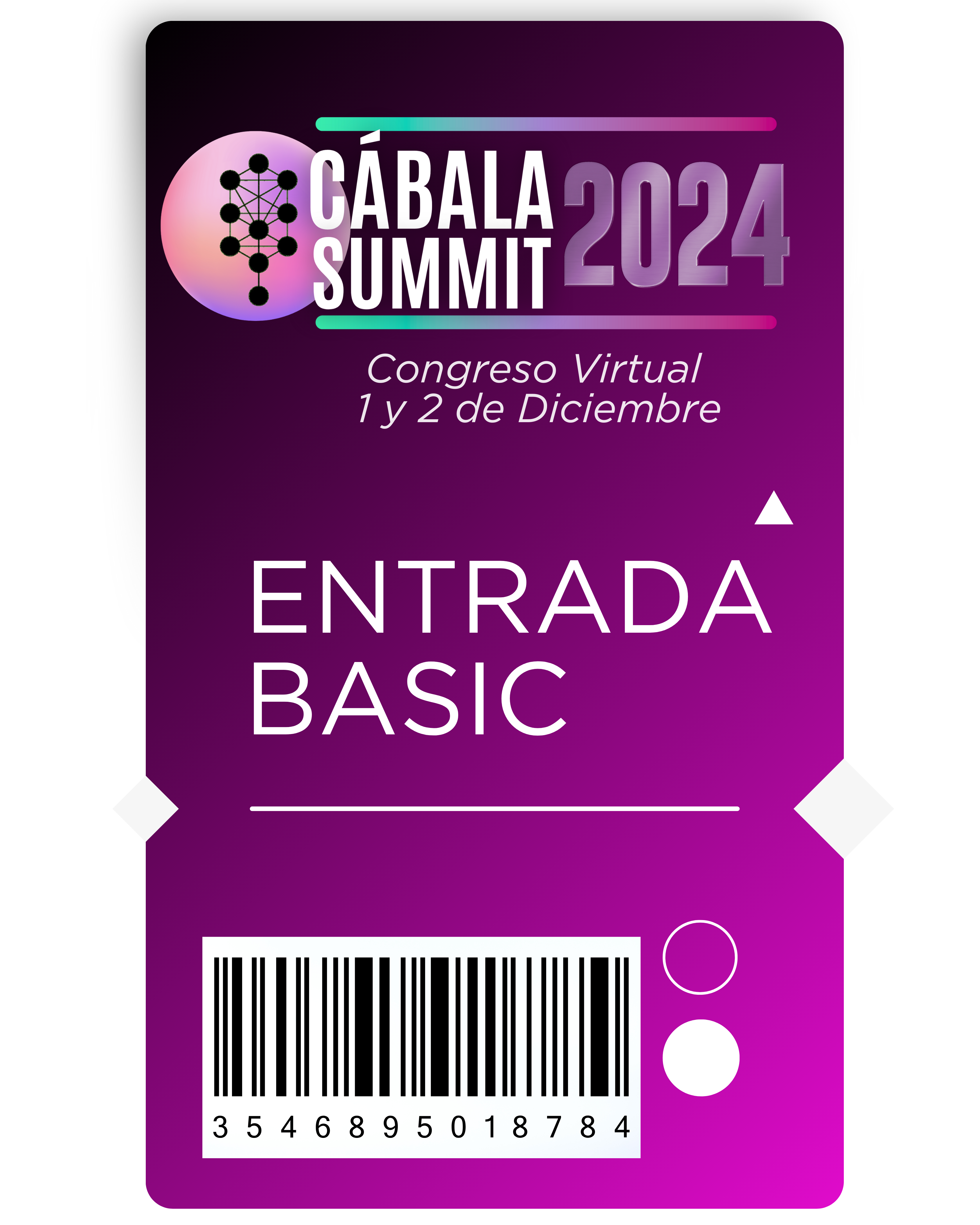 Modern ticket style event promo instagram post (portrait)